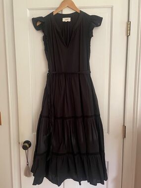 blue strapless long dress Sonila 97% Cotton / 3% Norma Kamali Sleeveless Pickleball Mini Dress - Black Size:4-6 year Italian Summer Black Linen